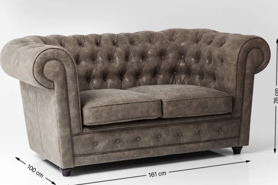 KARE Sofa Oxford 2-Sitzer Vintage Smart
