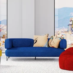 KARE Sofa Peppo 2-Sitzer Blau 182cm