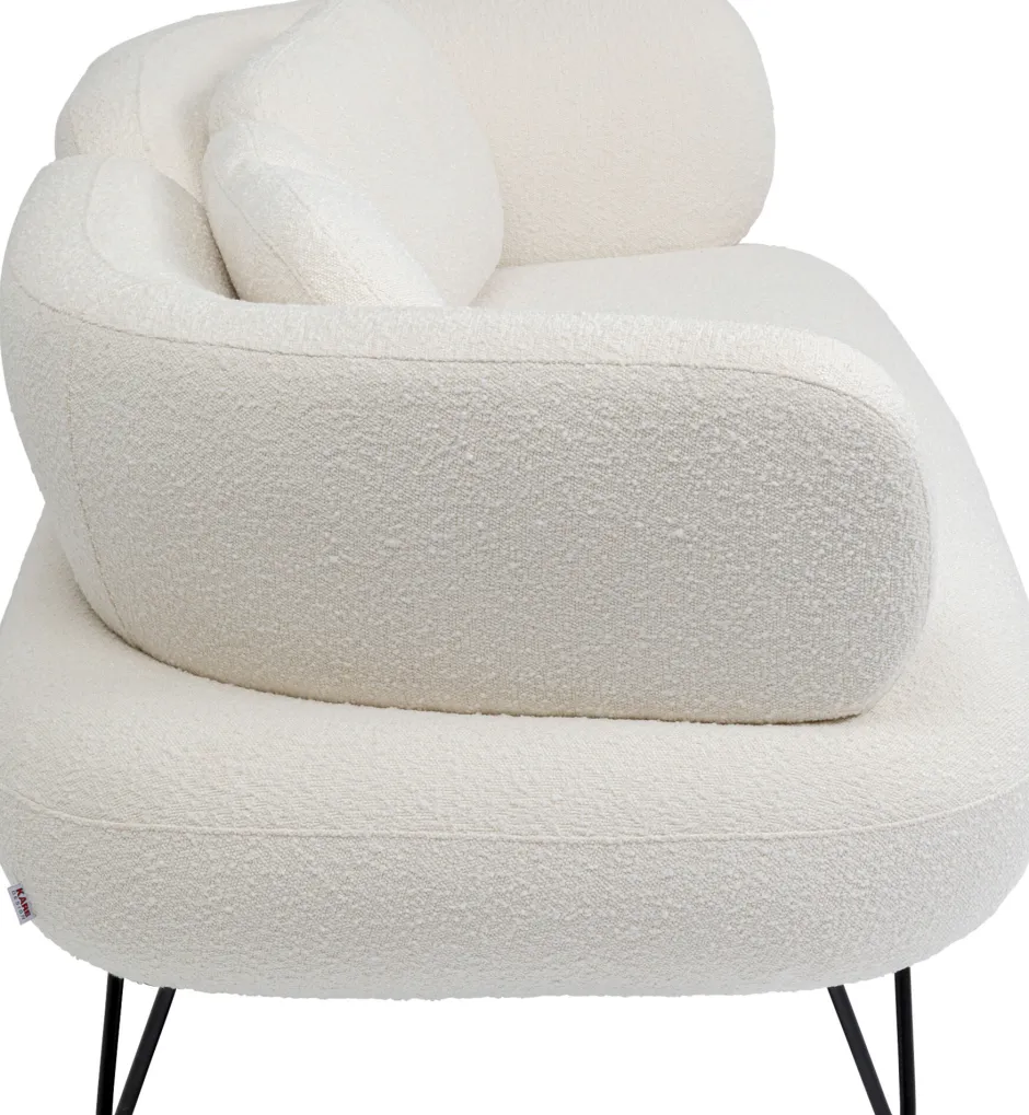 KARE Sofa Peppo 2-Sitzer Weiß 182cm