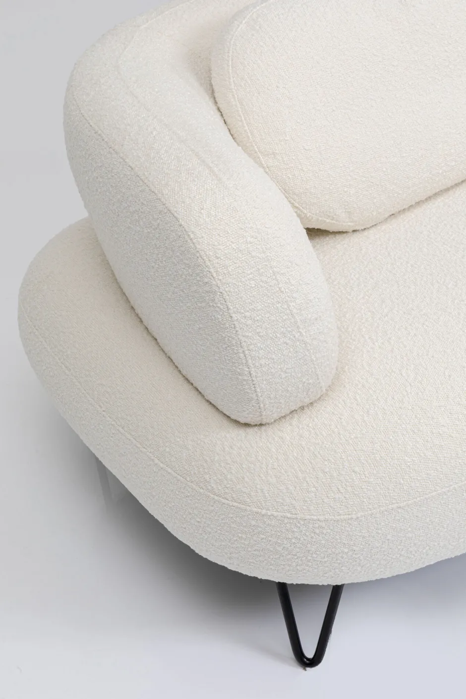 KARE Sofa Peppo 2-Sitzer Weiß 182cm