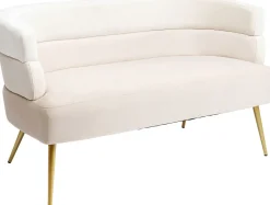 KARE Sofa Sandwich 2-Sitzer Creme 125cm