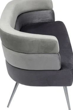 KARE Sofa Sandwich 2-Sitzer Grau