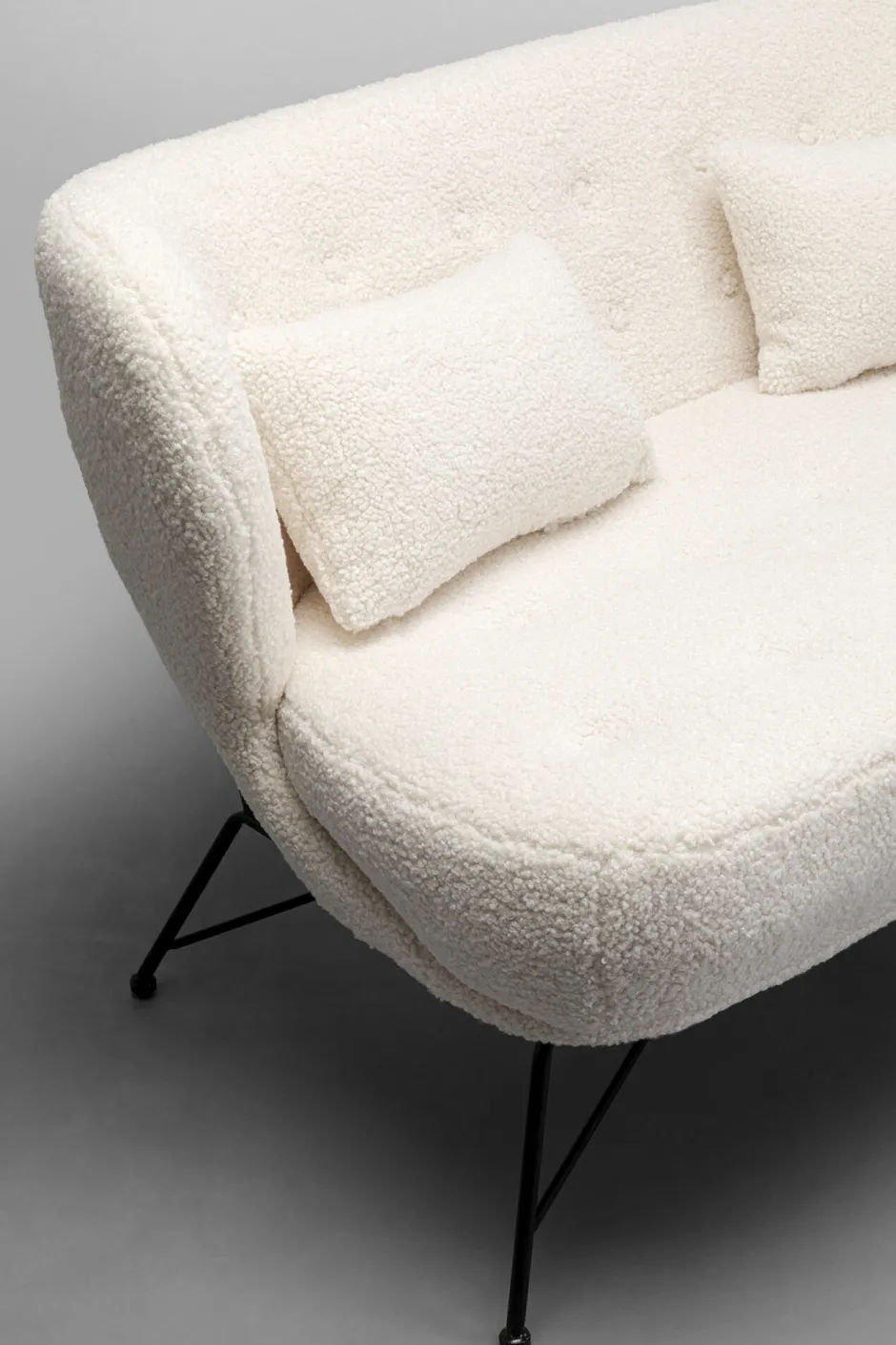 KARE Sofa 2-Sitzer Jacky Teddy 139cm