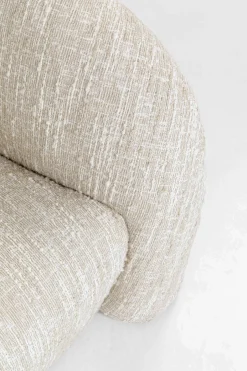 KARE Sofa 3-Sitzer Livia Melange Creme 261cm