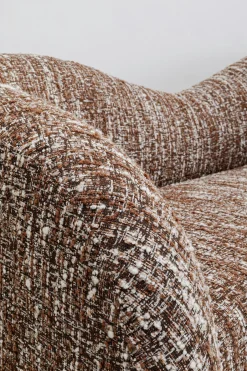 KARE Sofa 2-Sitzer Livia Melange Braun 201cm