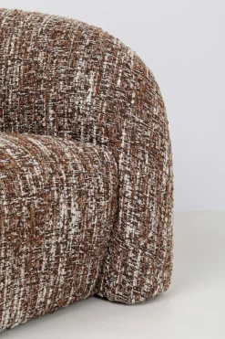 KARE Sofa 2-Sitzer Livia Melange Braun 201cm