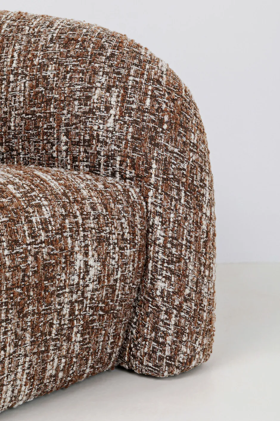 KARE Sofa 2-Sitzer Livia Melange Braun 201cm