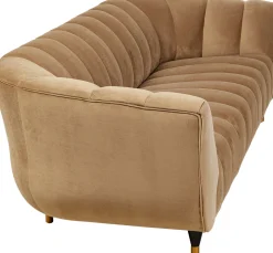 KARE Sofa Spectra Samt Amber 3-Sitzer 245cm