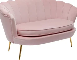 KARE Sofa Water Lily 2-Sitzer Gold Rosa