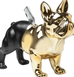 KARE Spardose Bulldog Gold-Schwarz