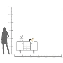 KARE Spardose Bulldog Gold-Schwarz