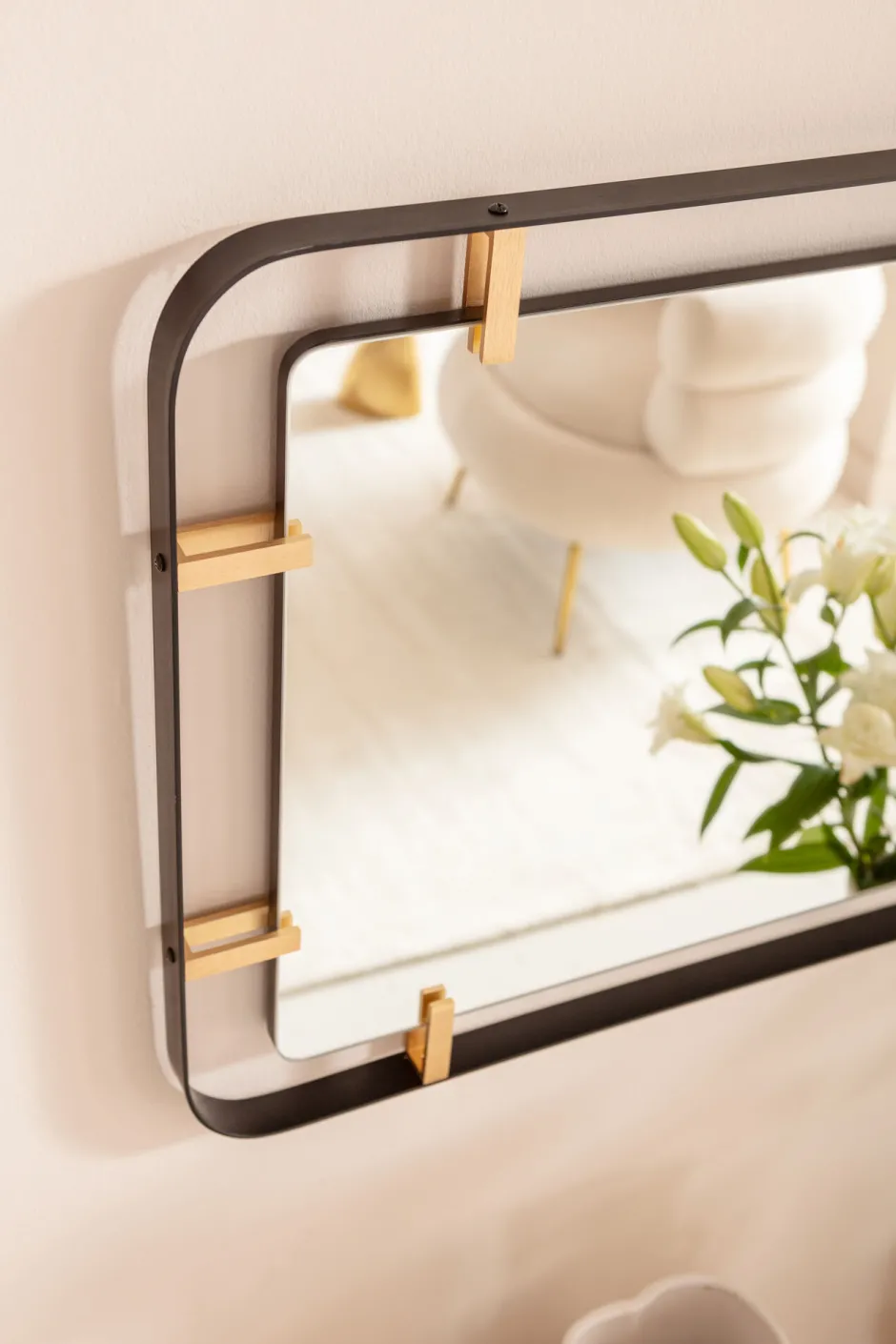 KARE Spiegel Betsy Frame Rectangular Metal 55x165cm