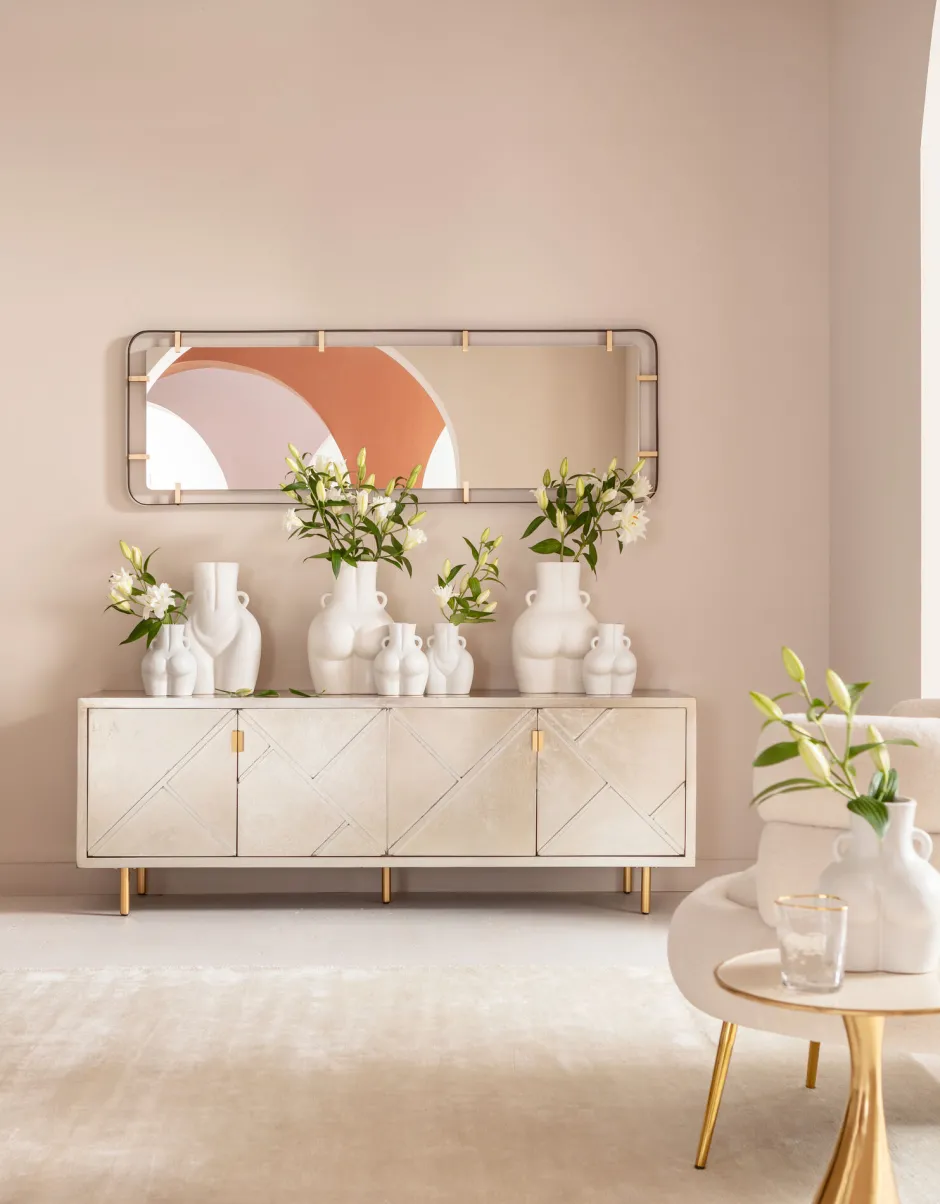 KARE Spiegel Betsy Frame Rectangular Metal 55x165cm