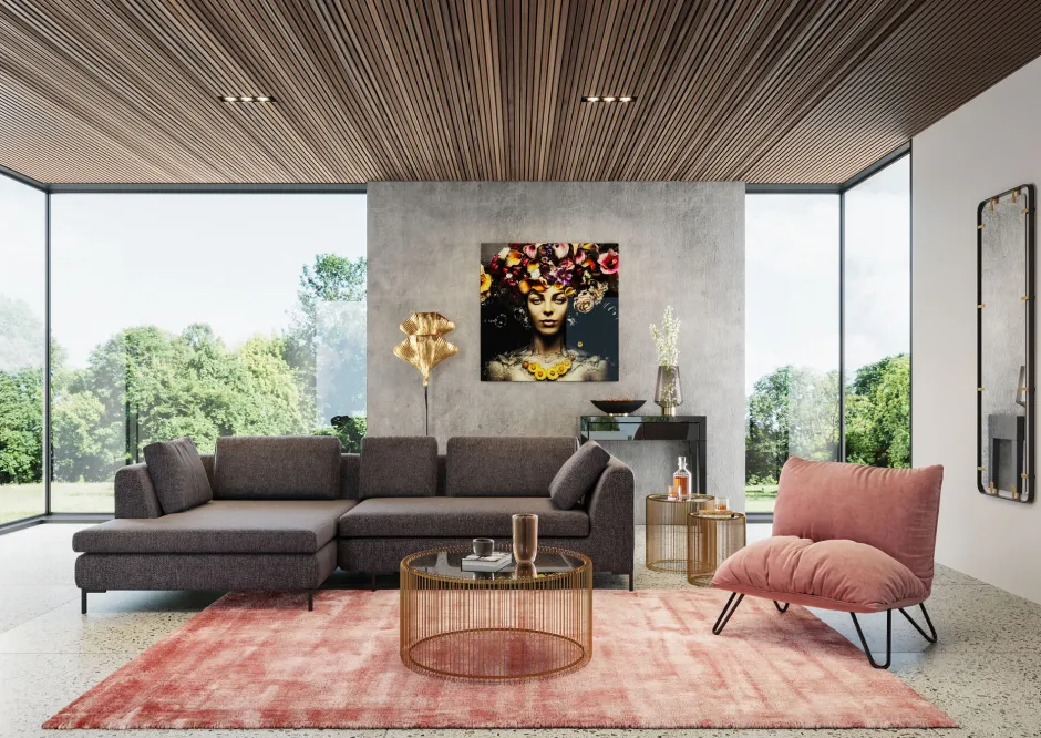 KARE Spiegel Betsy Frame Rectangular Metal 55x165cm