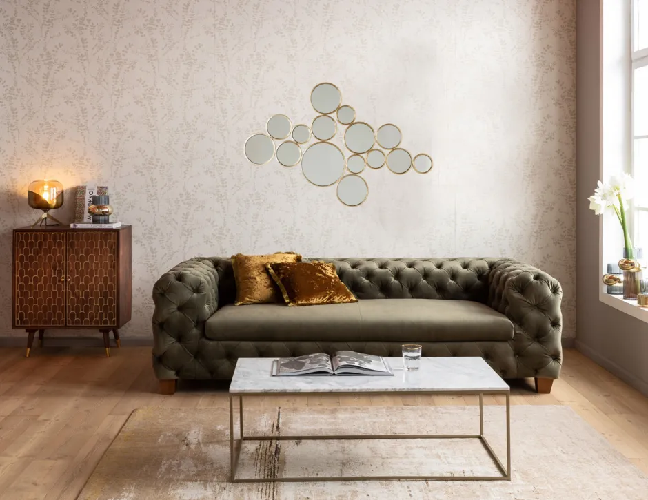 KARE Spiegel Bubbles Brass 38x93cm