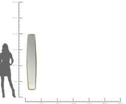 KARE Spiegel Clip Brass 32x177cm
