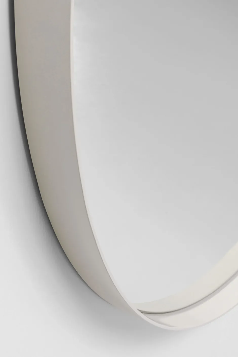 KARE Spiegel Curve Greige Ø100cm