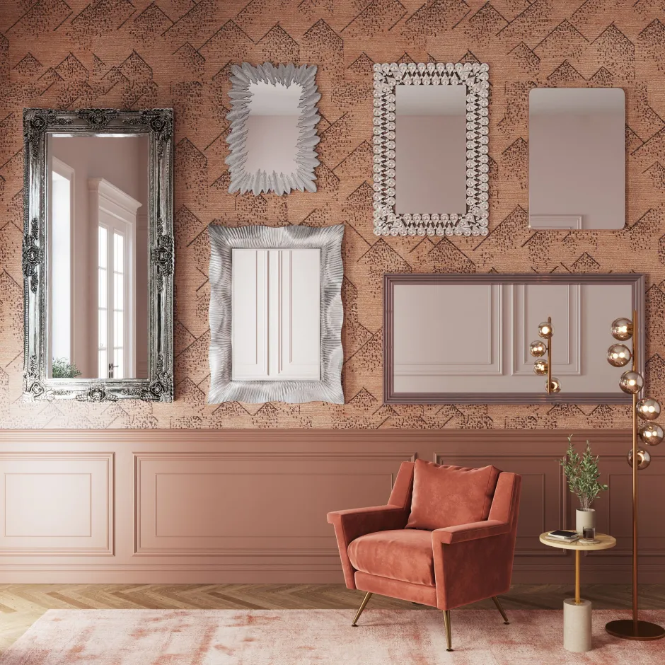 KARE Spiegel Frame Eve Silver 180x90cm