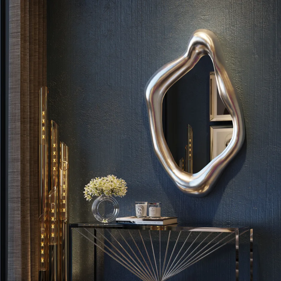 KARE Spiegel Hologram Silber 119x76cm