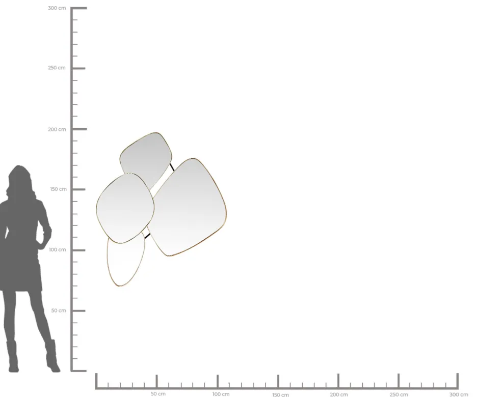 KARE Spiegel Shapes 130x110cm