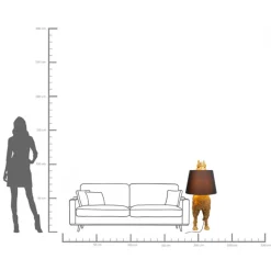 KARE Stehleuchte Alpaca Gold 108cm