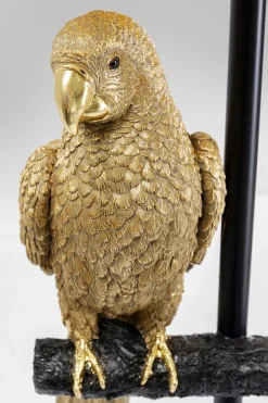 KARE Stehleuchte Animal Parrot Gold 176cm