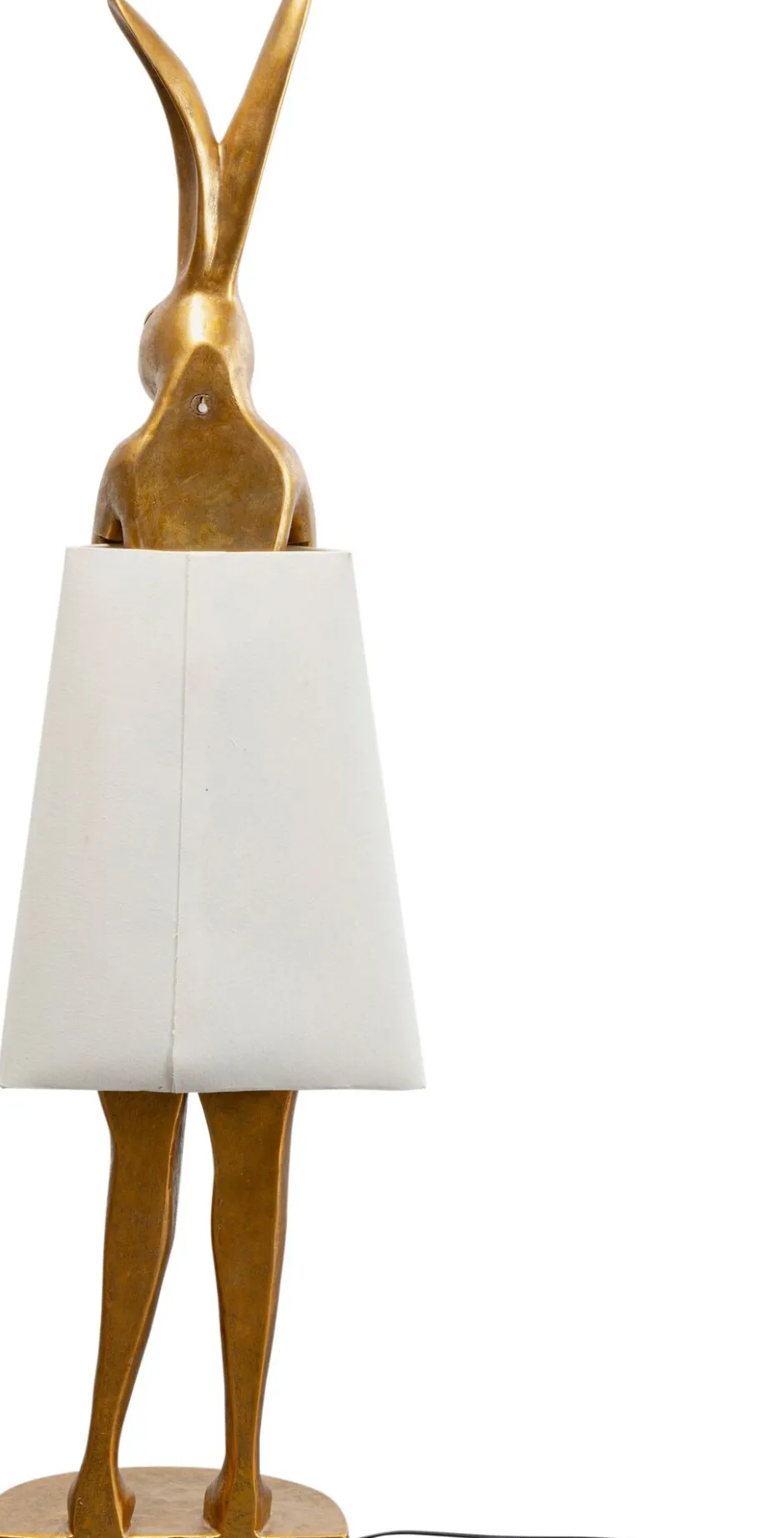KARE Stehleuchte Animal Rabbit Gold/Weiß 150cm