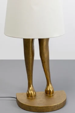 KARE Stehleuchte Animal Rabbit Gold/Weiß 150cm