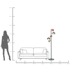 KARE Stehleuchte Calotta Antico 5er