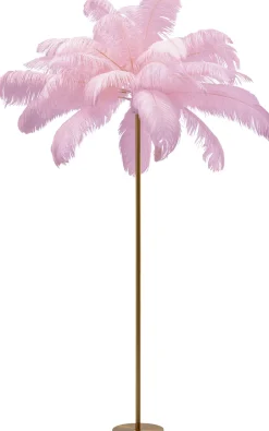 KARE Stehleuchte Feather Palm Pink 165cm