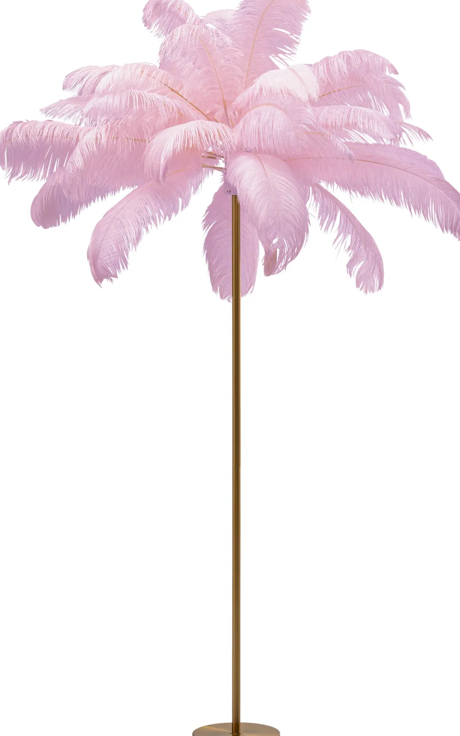 KARE Stehleuchte Feather Palm Pink 165cm