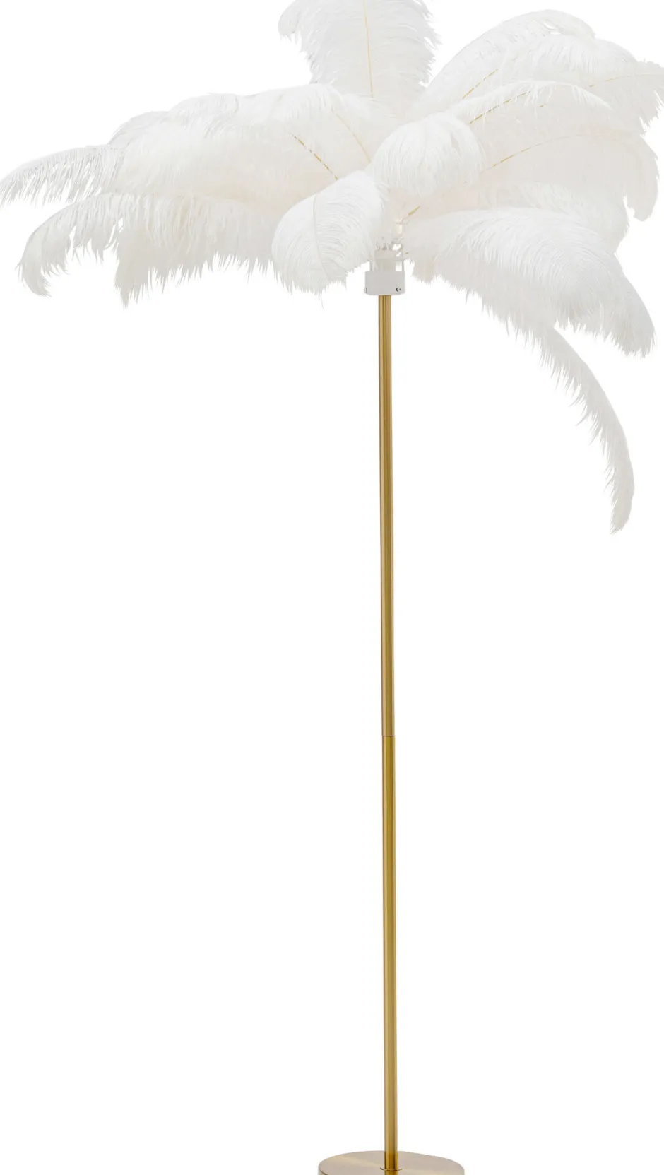 KARE Stehleuchte Feather Palm Weiß 165cm