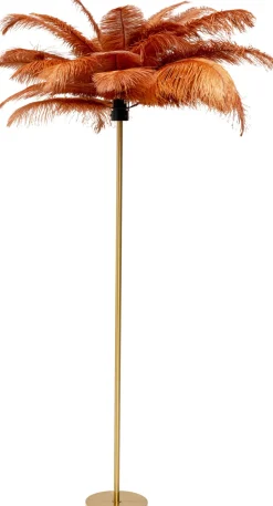 KARE Stehleuchte Feather Palm Braun 165cm