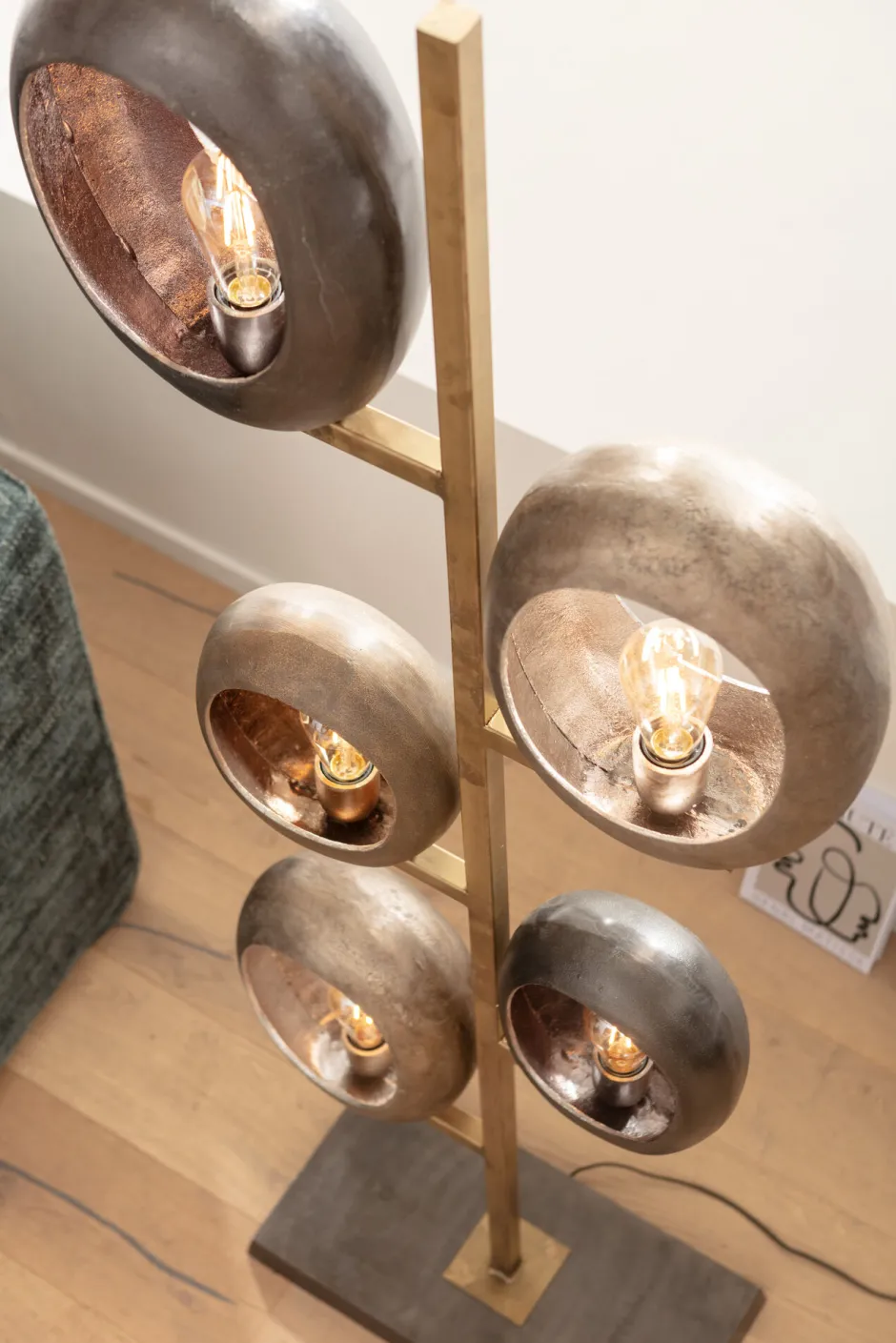 KARE Stehleuchte Five Loops 173cm