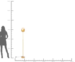 KARE Stehleuchte Golden Goblet Ball