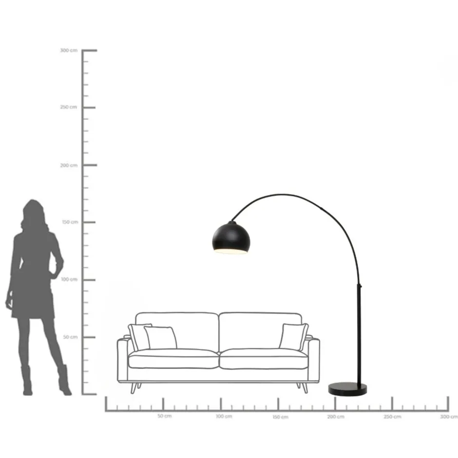 KARE Stehleuchte Lounge Small Deal Eco Matt Schwarz 175