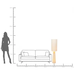 KARE Stehleuchte Marleen Beige Boucle 130cm