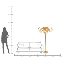 KARE Stehleuchte Palmera 170cm