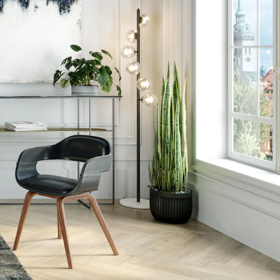 KARE Stehleuchte Scala Balls Schwarz 160cm