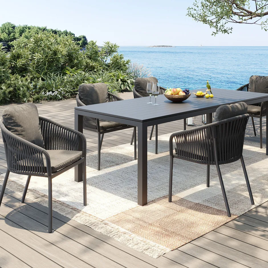 KARE Stuhl Cyprus Grau