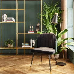 KARE Stuhl Hojas Grau