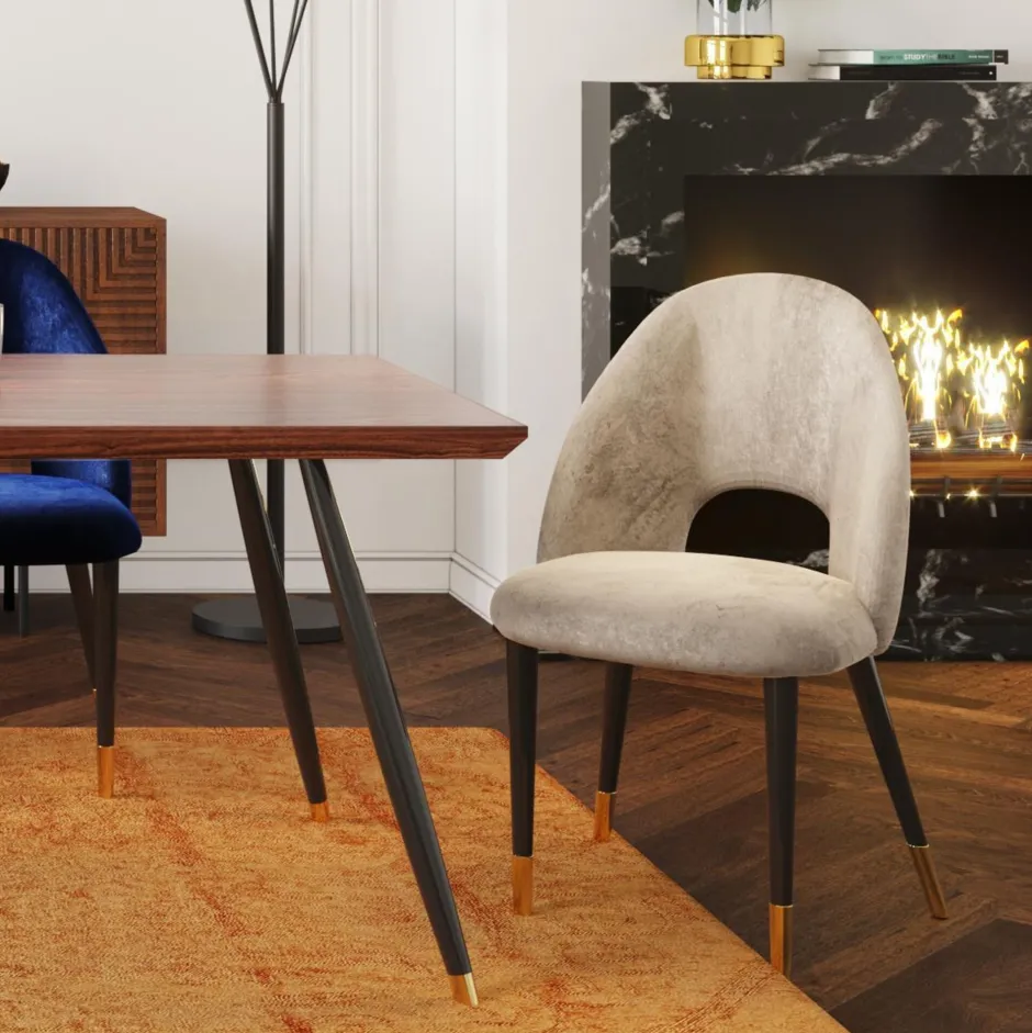 KARE Stuhl Iris Velvet Beige