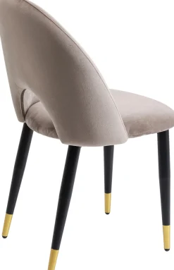 KARE Stuhl Iris Velvet Taupe (2/Set)
