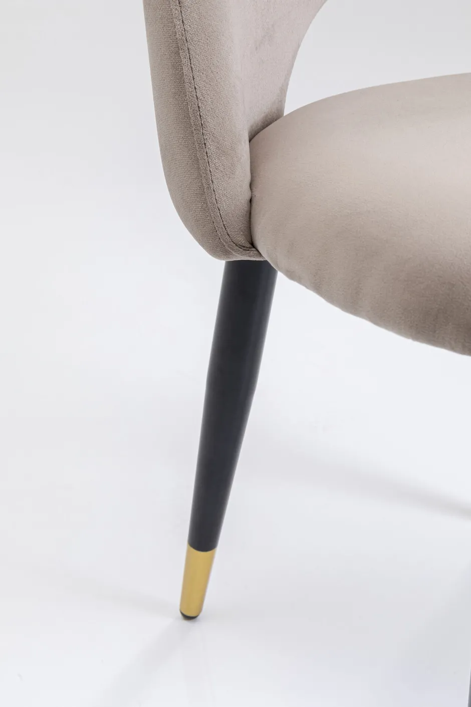 KARE Stuhl Iris Velvet Taupe (2/Set)