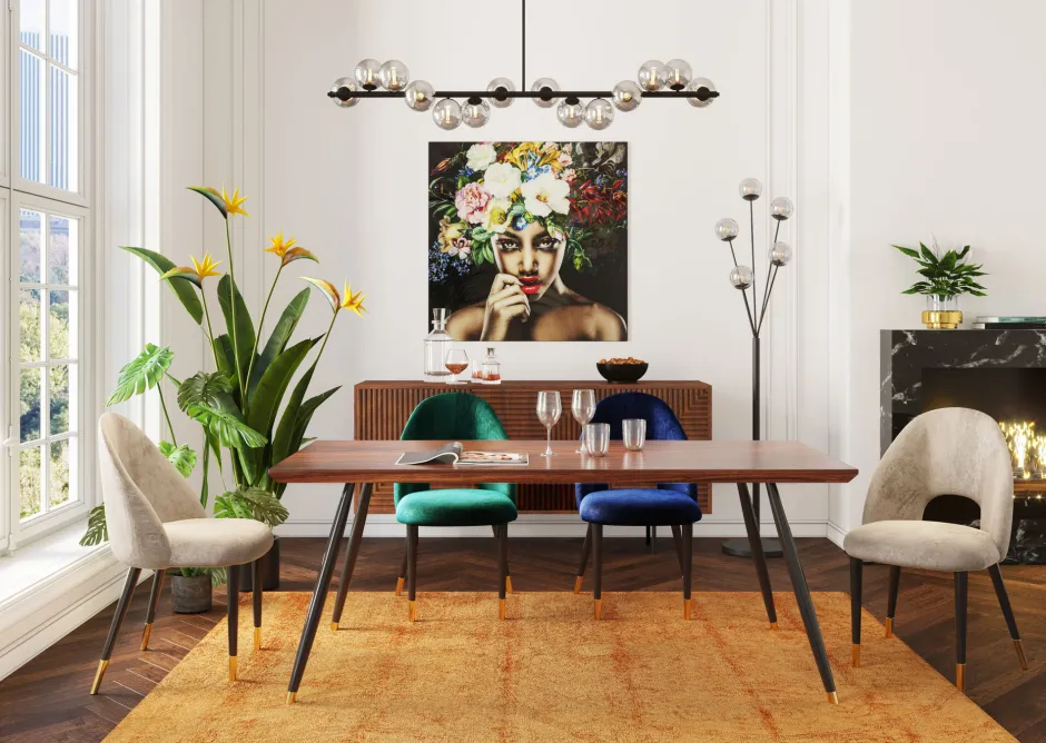 KARE Stuhl Iris Velvet Taupe (2/Set)