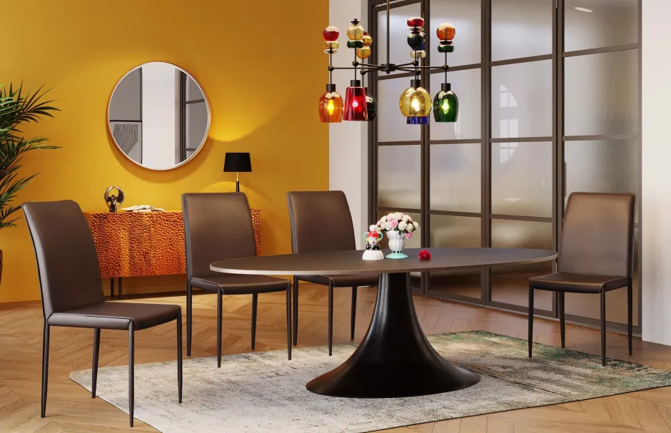 KARE Stuhl Milano Brown