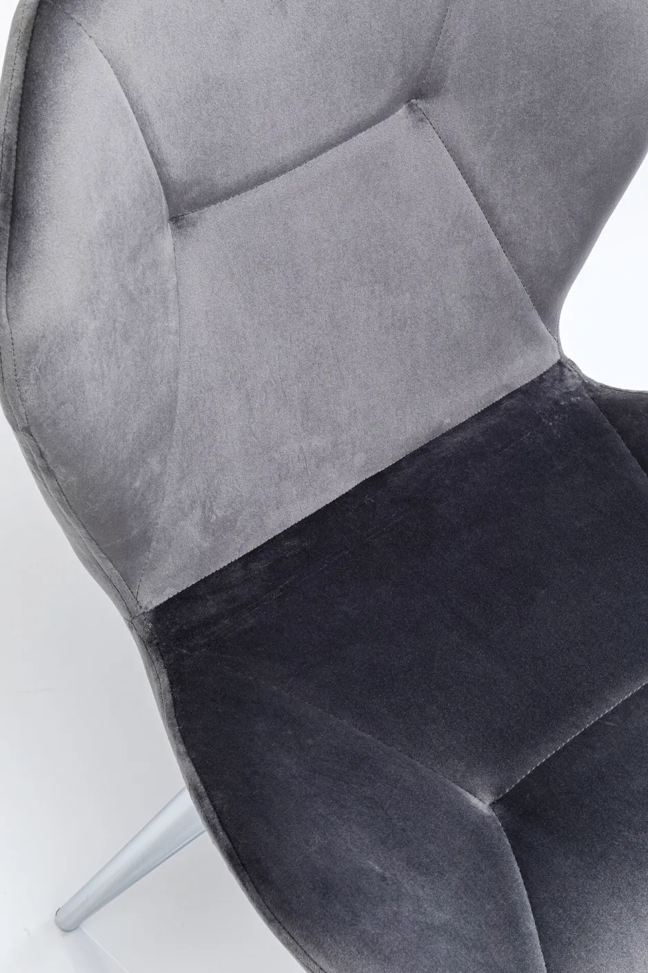 KARE Stuhl Viva Grau Chrom