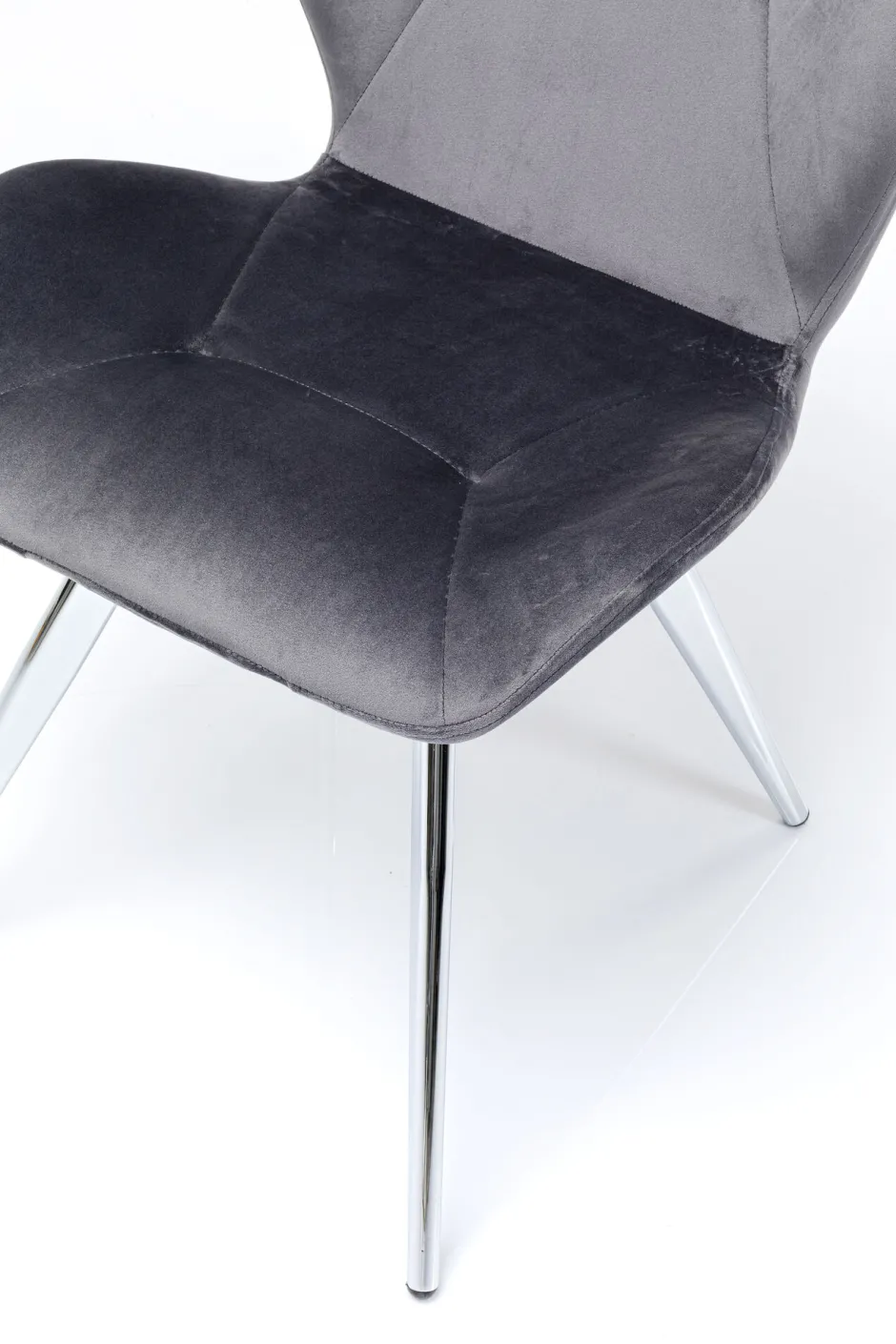 KARE Stuhl Viva Grau Chrom