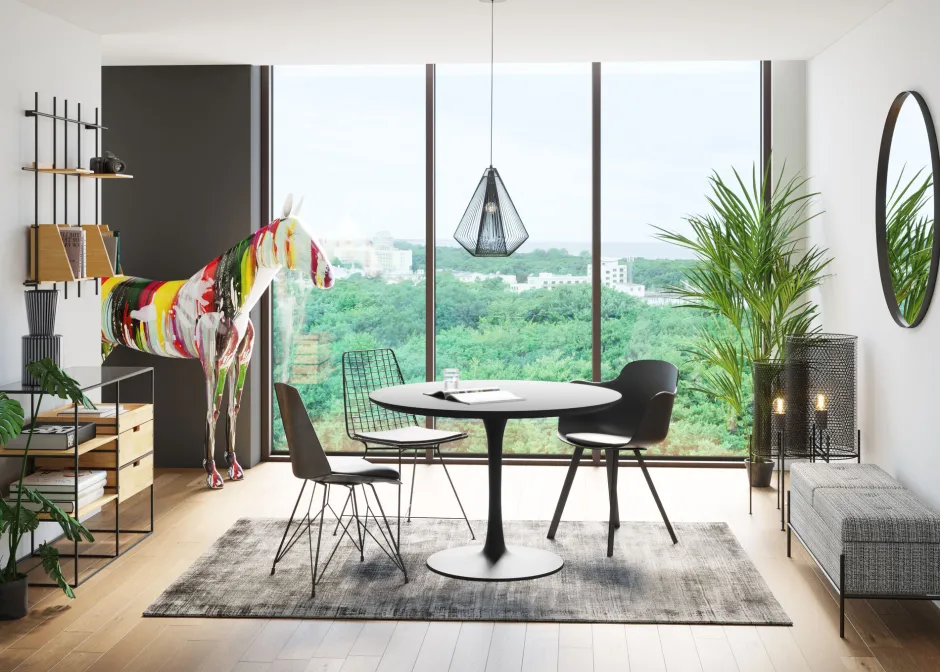 KARE Stuhl Wire Black