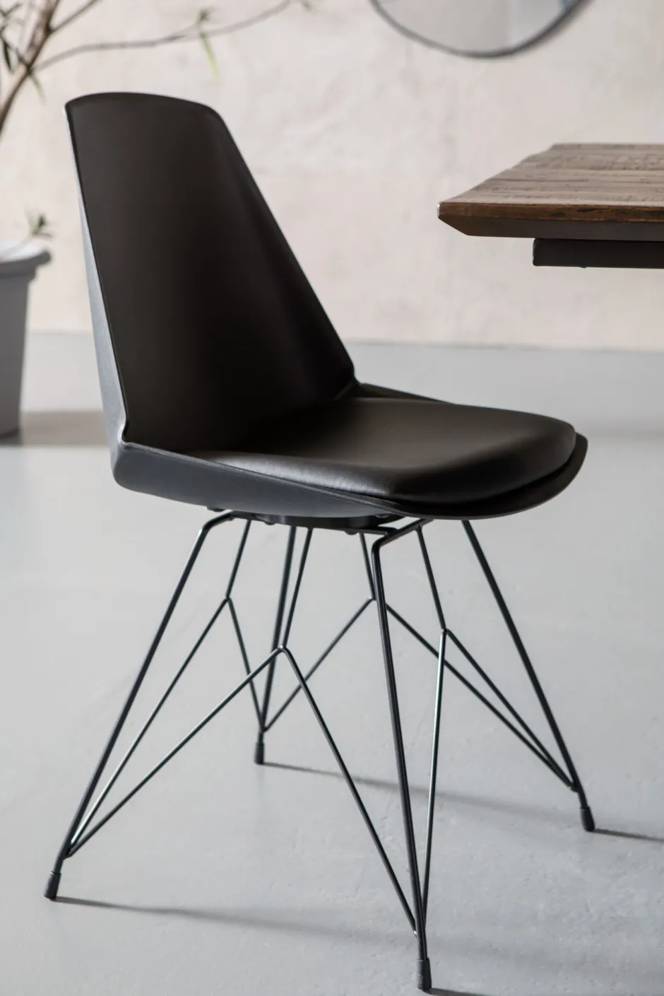 KARE Stuhl Wire Black